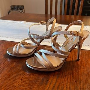 Nina Rose Gold Strappy Heel- NEVER WORN